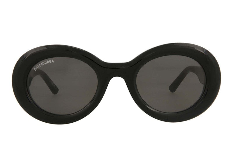 Balenciaga Round-Frame Acetate Sunglasses Black/Grey (Bb0074S-30008394-001-00011)