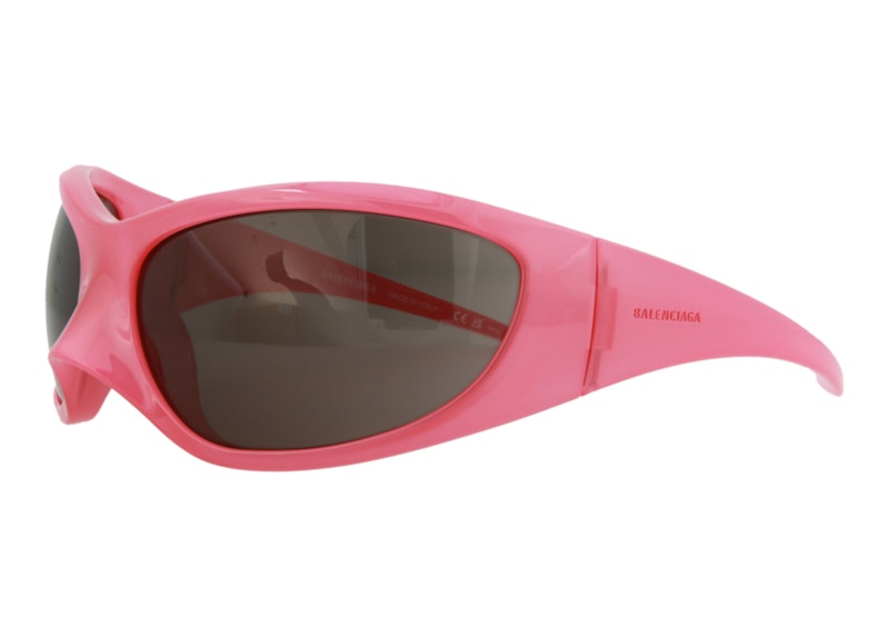 Balenciaga Shield Sunglasses Pink/Grey (Bb0252S-30013804-002)