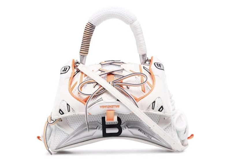 Balenciaga Sneakerhead Top Handle Small White/Orange