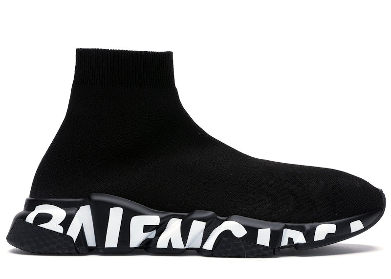 Balenciaga Speed Graffiti Trainers Black