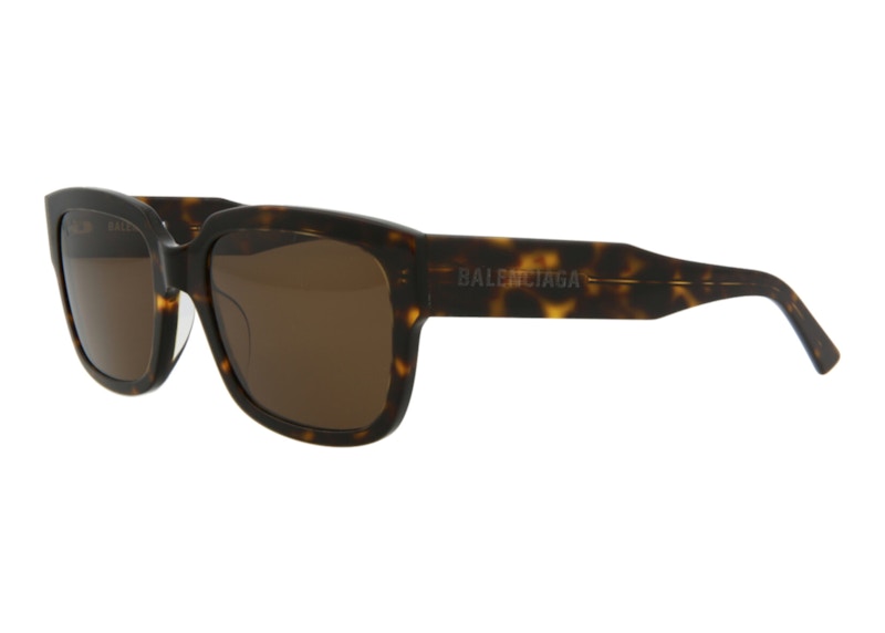 Balenciaga Square Rectangle Sunglasses Havana/Havana Brown (Bb0049S-30007967-002)