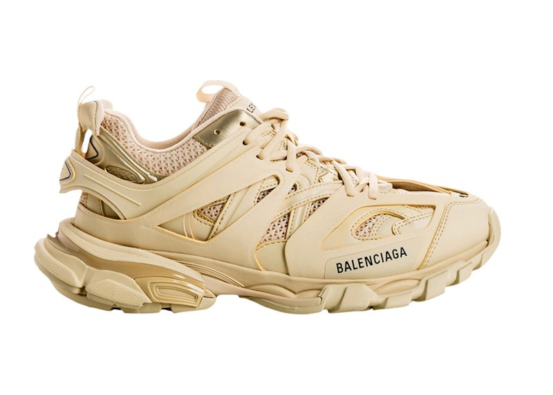 Balenciaga Track Beige Metallic Gold