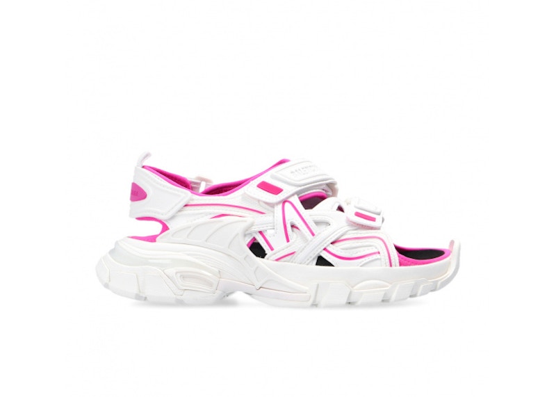 Balenciaga Track Sandal White/Fluo Pink (Women'S)