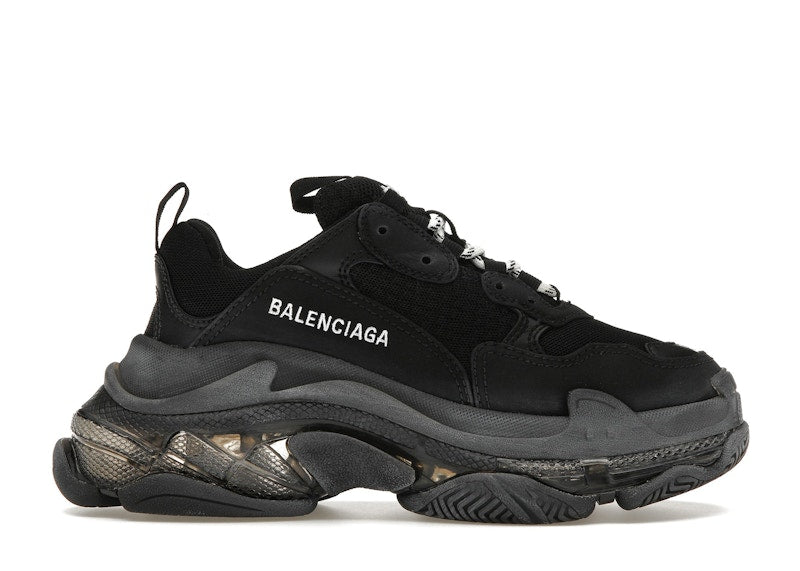 Balenciaga Triple S Clear Sole Double Black (Women'S)