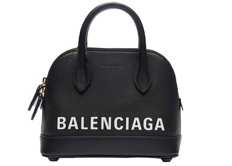 Balenciaga Ville Top Handle Bag Xxs Black