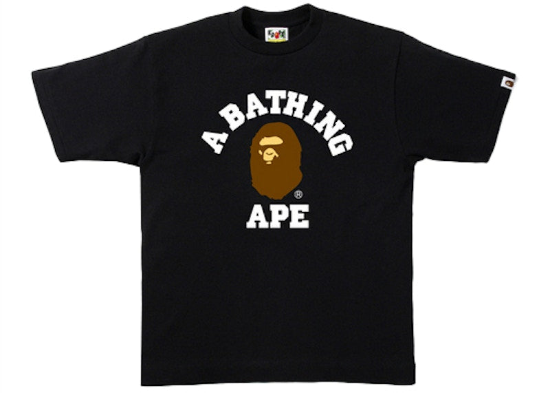 Bape College Tee Black