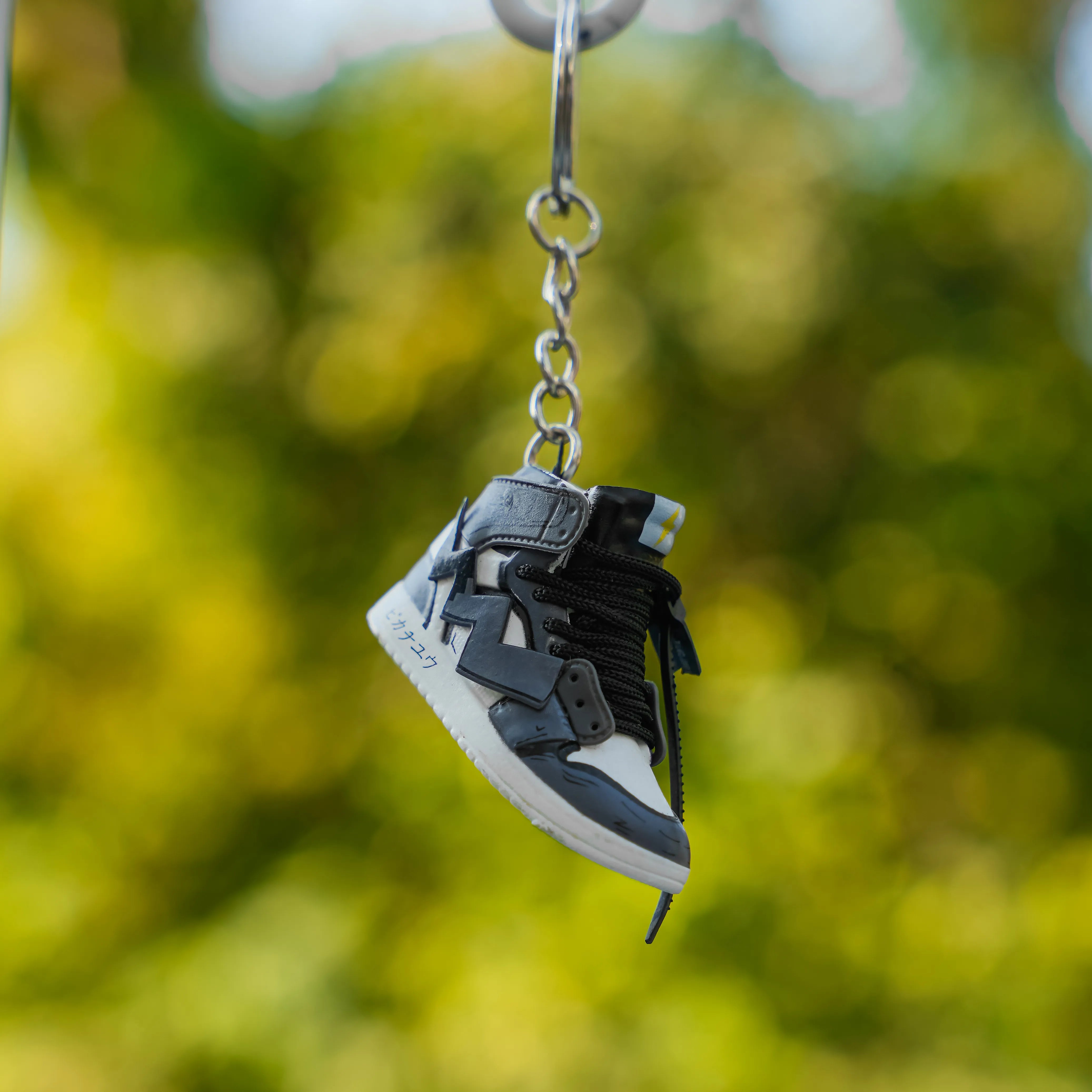 3D Sneaker Keychain Black Pikachu Pokemon Inspired