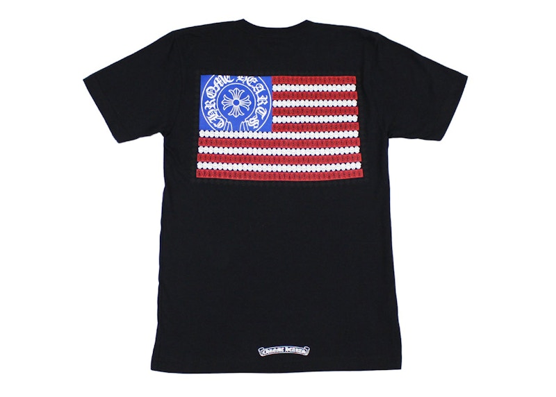 Chrome Hearts American Flag Dagger T-Shirt Black