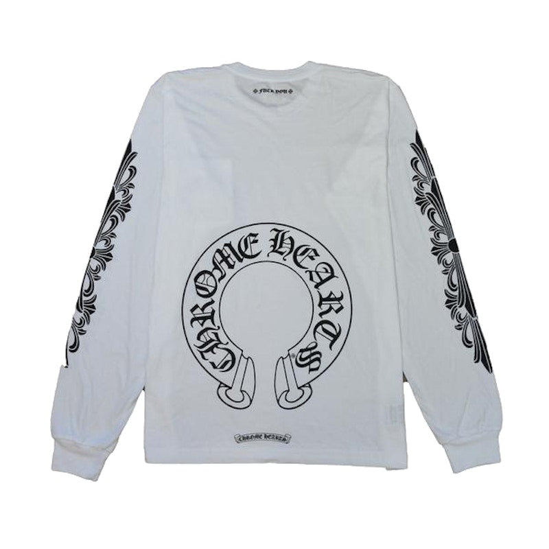 Chrome Hearts Horse Shoe L/S T-Shirt White