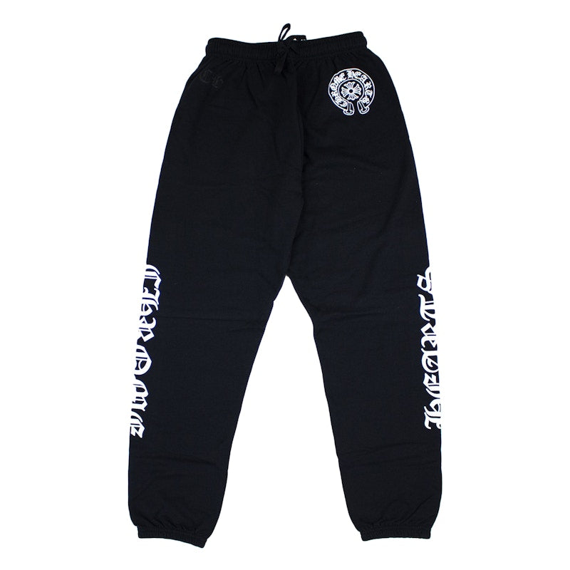 Chrome Hearts Horse Shoe Logo Sweatpants Black