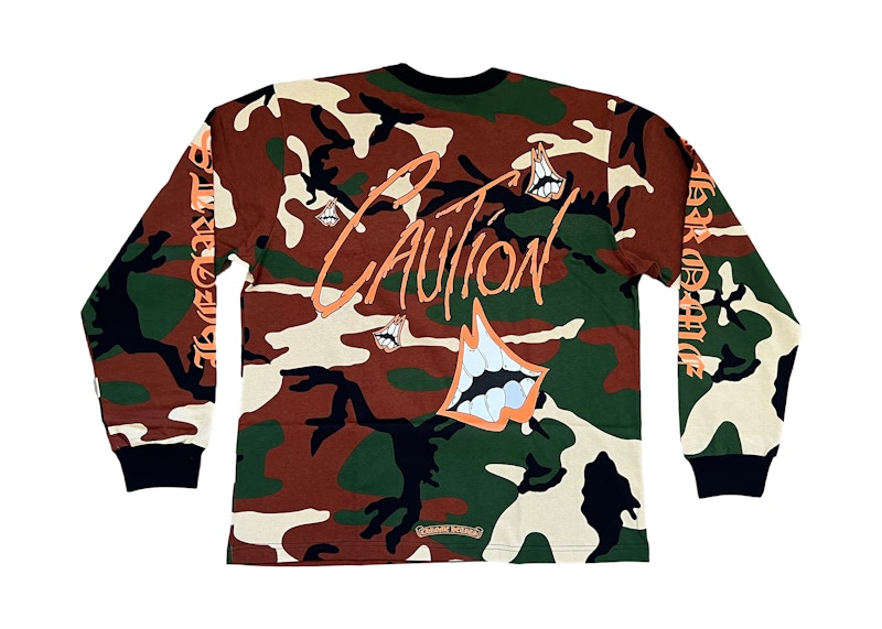 Chrome Hearts Matty Boy Caution L/S T-Shirt Camo