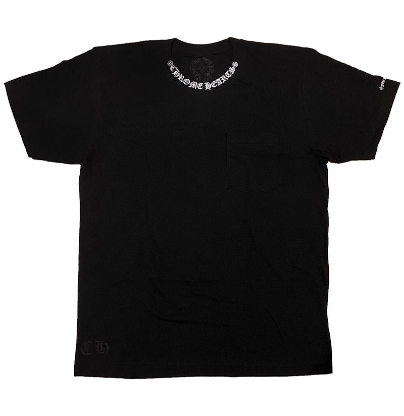 Chrome Hearts Neck Logo ("Fuck You" Sleeve) T-Shirt Black