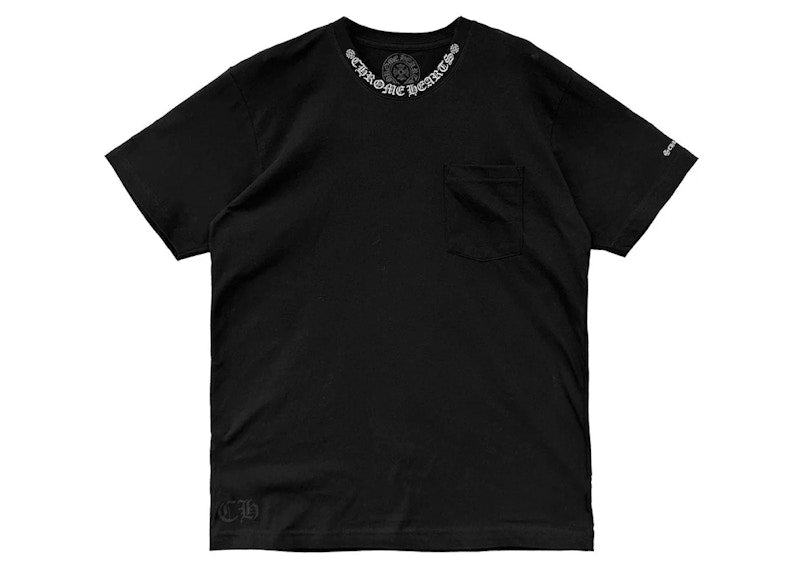 Chrome Hearts Short Sleeve Pocket Crew T-Shirt Black