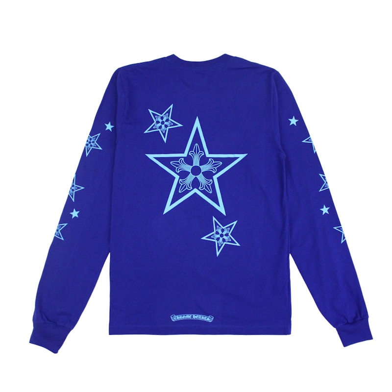 Chrome Hearts Star L/S T-Shirt Blue