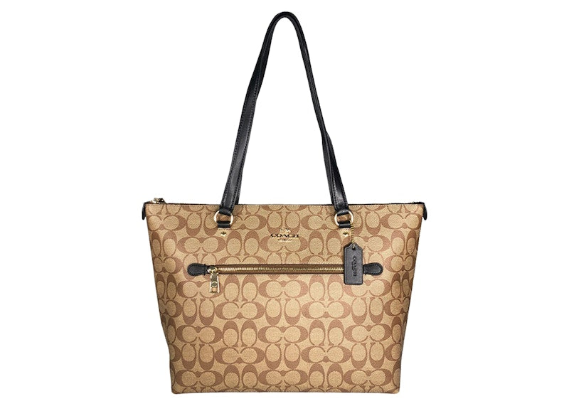 Coach Gallery Tote Bag Signature Canvas Brown