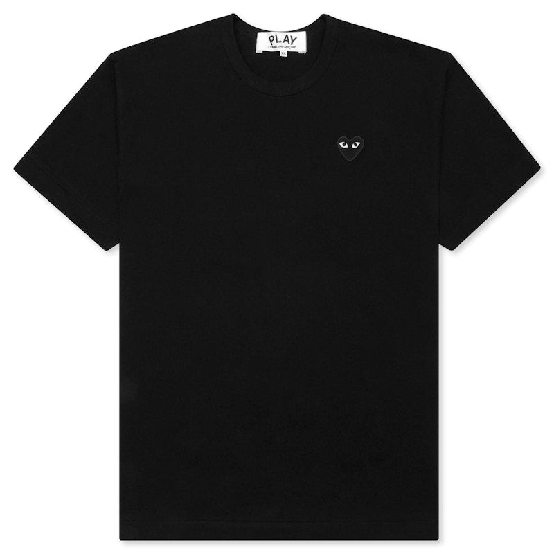 Comme Des Garcons Play Black Emblem T-Shirt Black