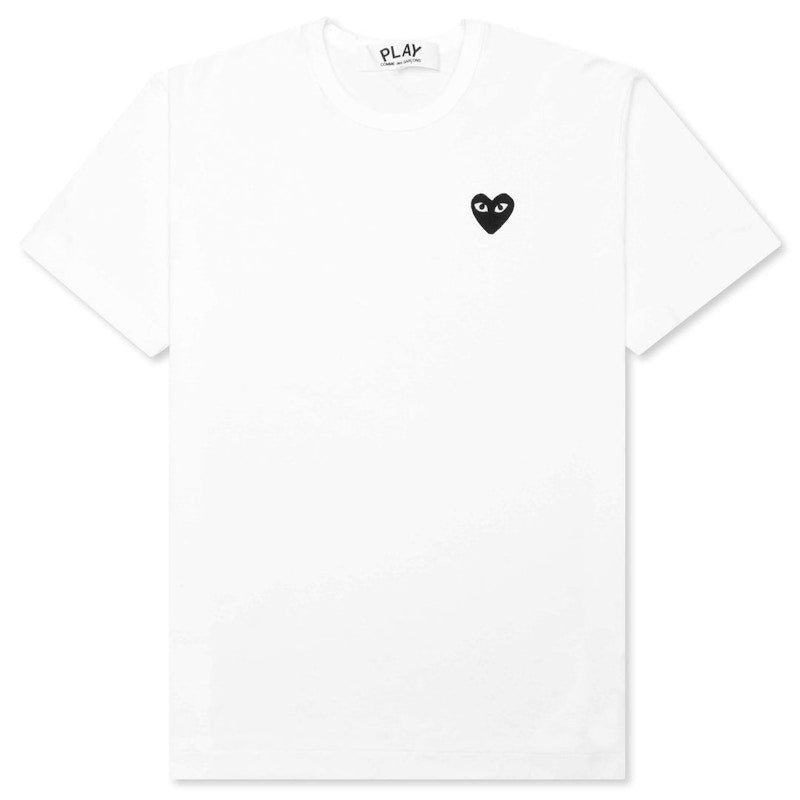 Comme Des Garcons Play Black Emblem T-Shirt White