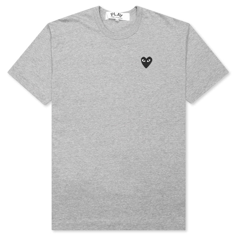 Comme Des Garcons Play Black Heart Emblem T-Shirt Grey