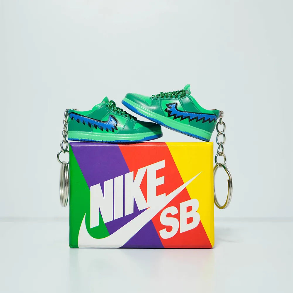 3D Sneaker Keychain With Box - Grateful Dead - Green
