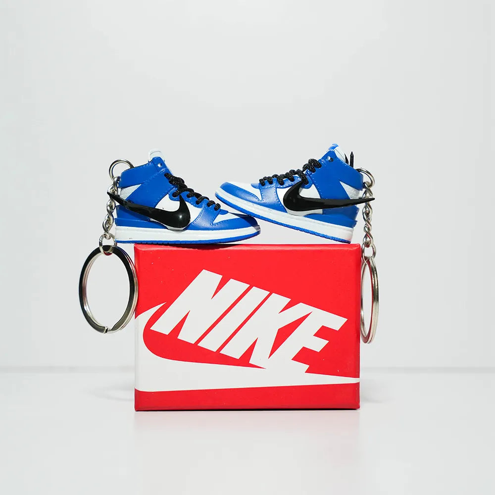 3D Sneaker Keychain With Box - Nike Dunk High Ambush Blue