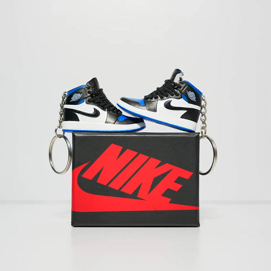 3D Sneaker Keychain With Box - Jordan 1 Royal Toe