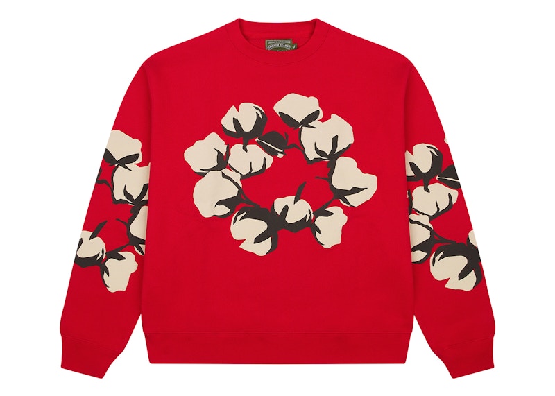 Denim Tears X Cpfm Cactus Tears Crewneck Red