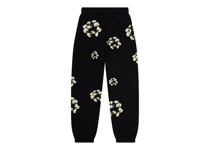 Denim Tears X Cpfm Cactus Tears Wreath Sweatpants Black