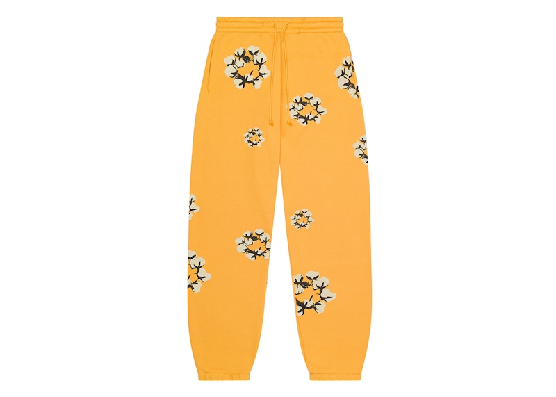 Denim Tears X Cpfm Cactus Tears Wreath Sweatpants Yellow