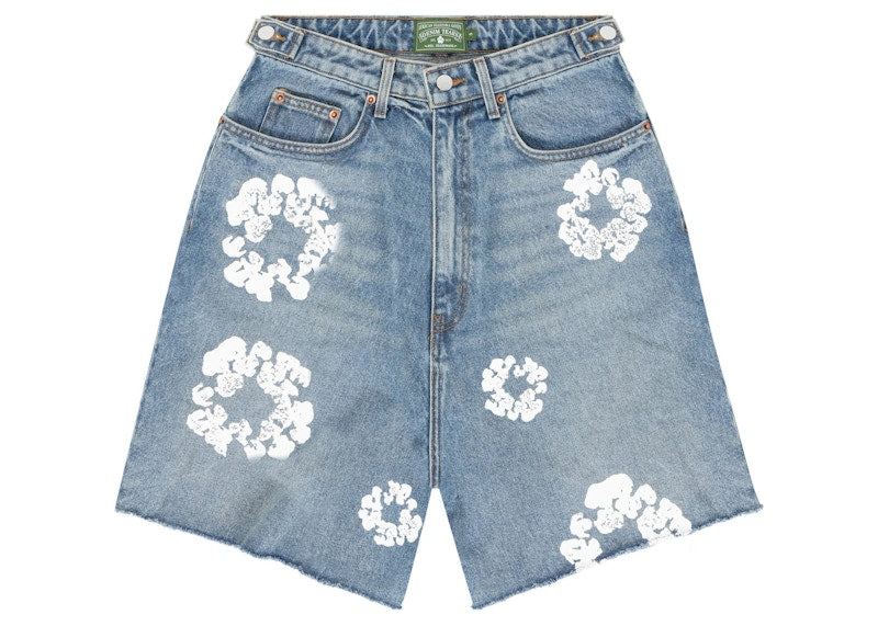 Denim Tears X Levi'S Cotton Wreath Jean Short Light Wash