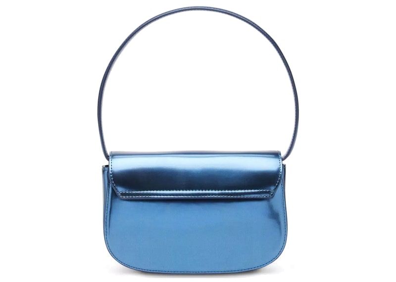 Diesel 1Dr Shoulder Bag Mirrored Leather Blue