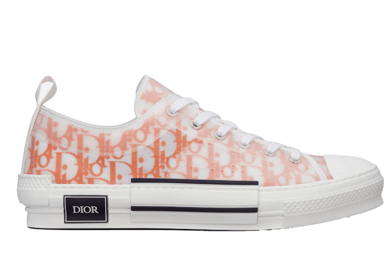 Dior B23 Low Orange Oblique Canvas