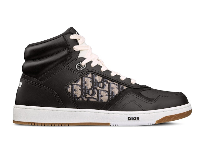 Dior B27 High-Top Black Beige Black Dior Oblique Jacquard