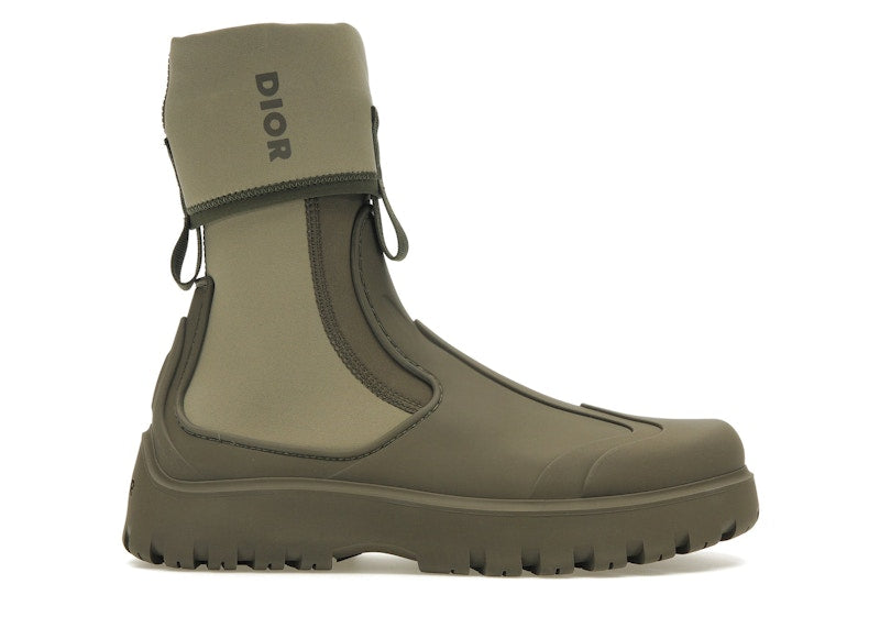 Dior Garden Ankle Boot Khaki Rubber