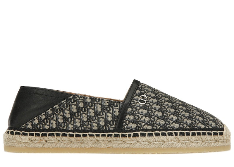 Dior Paradise Espadrille Beige Black Dior Oblique Jacquard