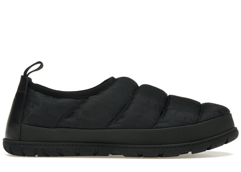 Dior Snow Slipper Black Oblique Technical Fabric