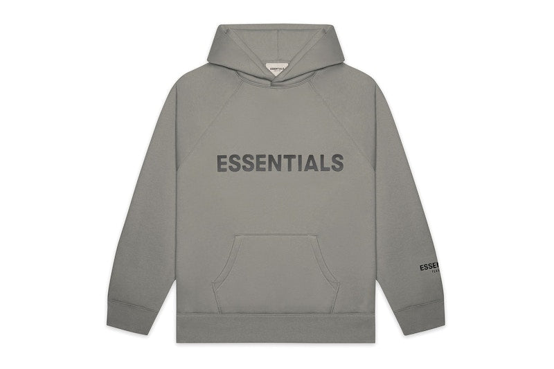 Fear Of God Essentials Pullover Hoodie Applique Logo Cement