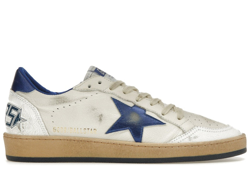 Golden Goose Ball-Star Low White Bluette