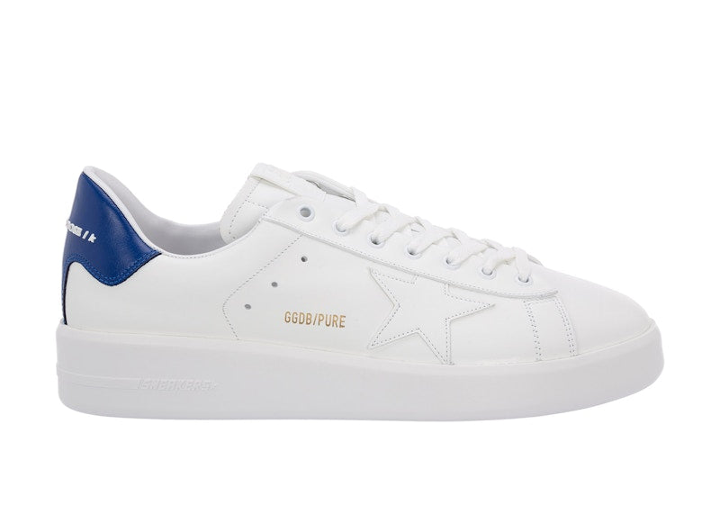 Golden Goose Purestar Leather White Bluette