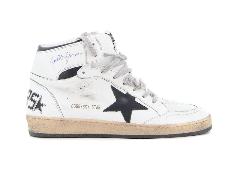 Golden Goose Sky-Star Leather White Black