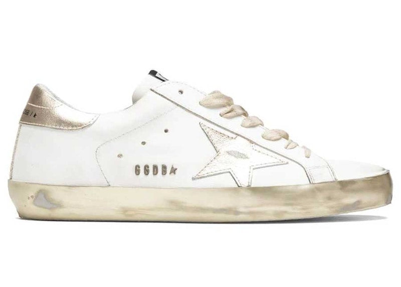 Golden Goose Super-Star White Gold Sparkle