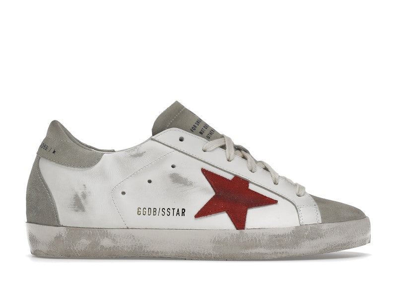 Golden Goose Super-Star White Grey Red (Women's)