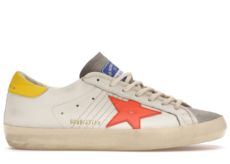 Golden Goose Super-Star White Orange Yellow