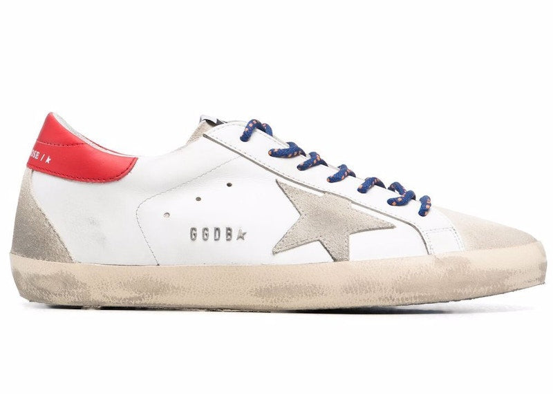 Golden Goose Super-Star White Red Grey Suede