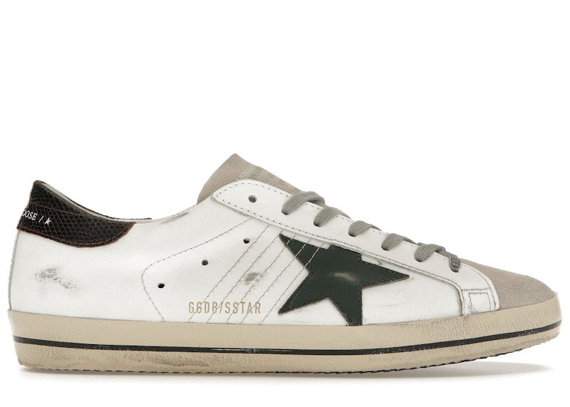 Golden Goose Super-Star White Seedpearl Green