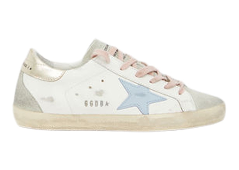 Golden Goose Super-Star White Silver Ice Blue (Women's)