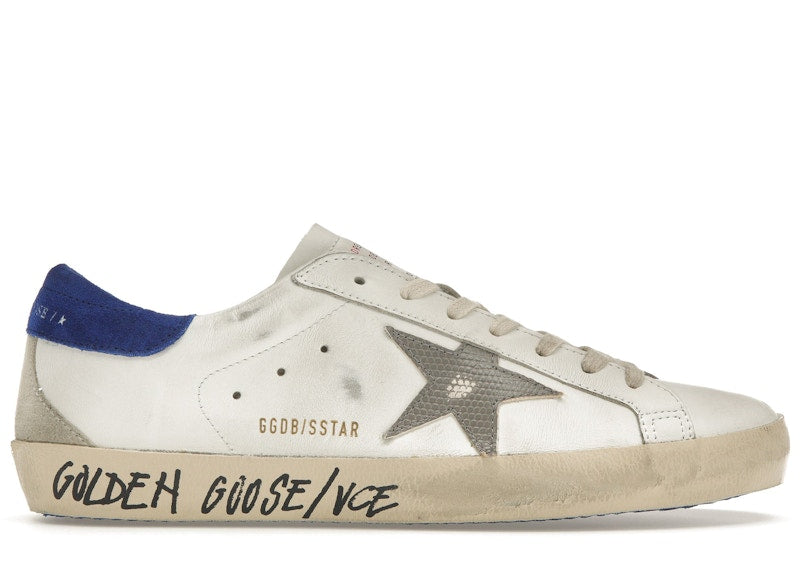 Golden Goose Super-Star White Snake Blue