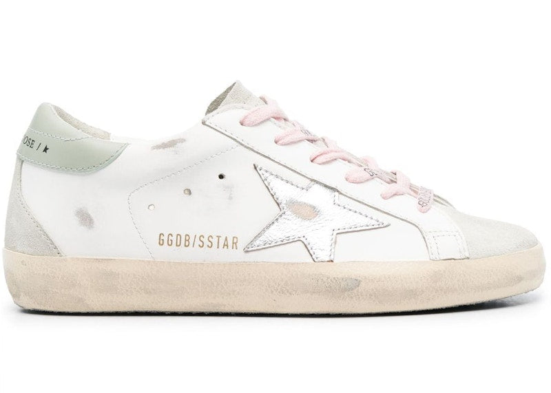 Golden Goose Super-Star White Ice Silver Aquamarine (Women's)