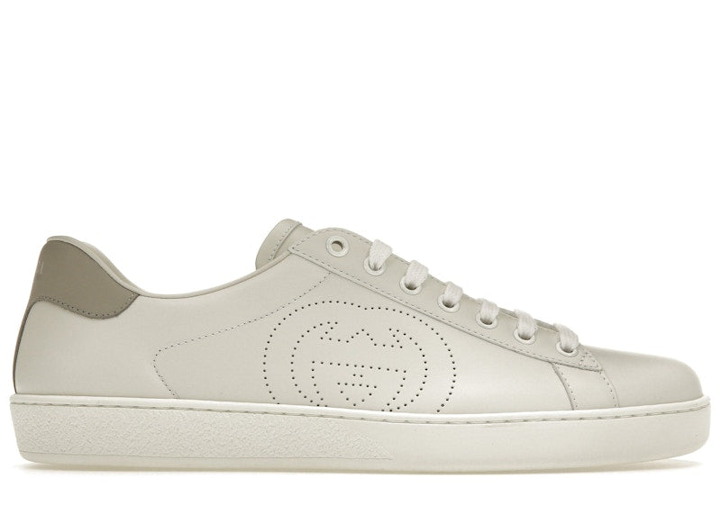 Gucci Ace Perforated Interlocking G White