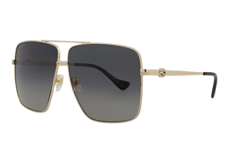 Gucci Aviator Sunglasses Gold/Grey (Gg1087S-30012961-001)