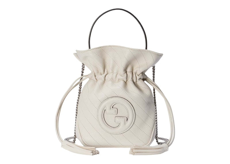 Gucci Blondie Mini Bucket Bag White